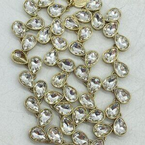 White House Black Market Gold & Crystal Statement Jewelry Set - NWT